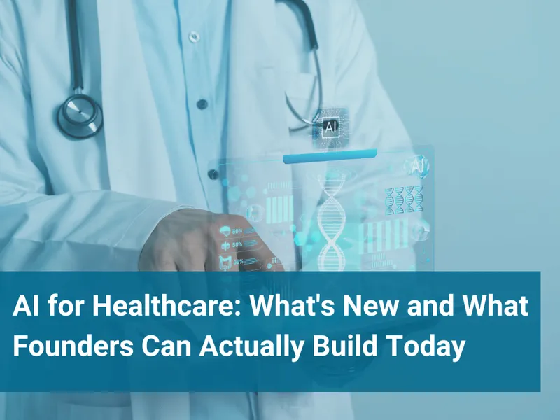 AI for healthcare illustration showing a clinical AI assistant supporting a physician during an emergency care consultation.