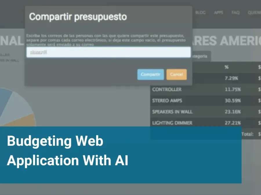 Budgeting Web Application With AI