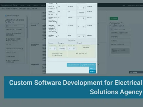 Custom Software Development for Electrical Solutions Agency