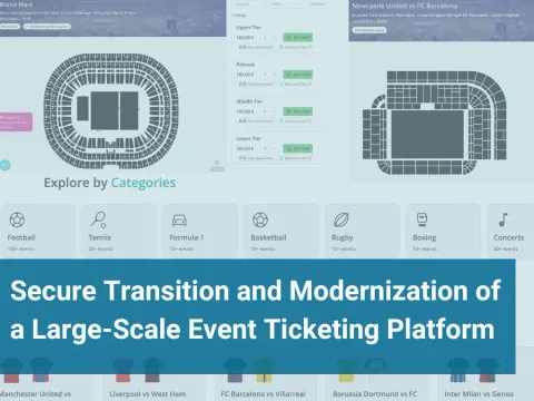 Secure Transition and Modernization of a Large-Scale Event Ticketing Platform